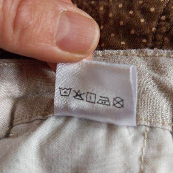 MUJI 100% Pure Linen Shorts Size 36 Cream Minimalist Japanese Summer Menswear - Picture 6 of 8